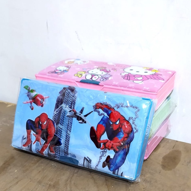 

Kotak Pensil / Tempat Pensil Anak Karakter Magnet 2 Sisi