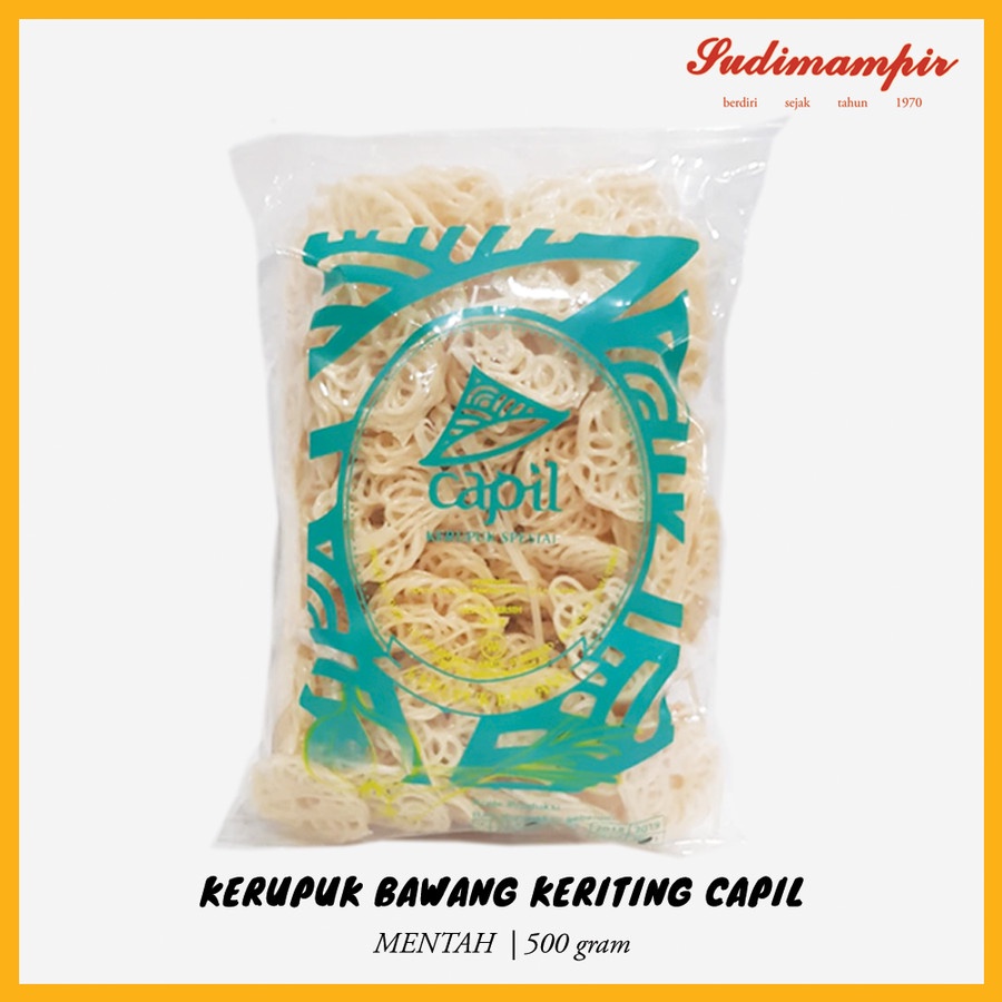 

Krupuk / Kerupuk Bawang Capil Sudi Mampir (500 gram) - Oleh Oleh / Makanan Ringan Surabaya