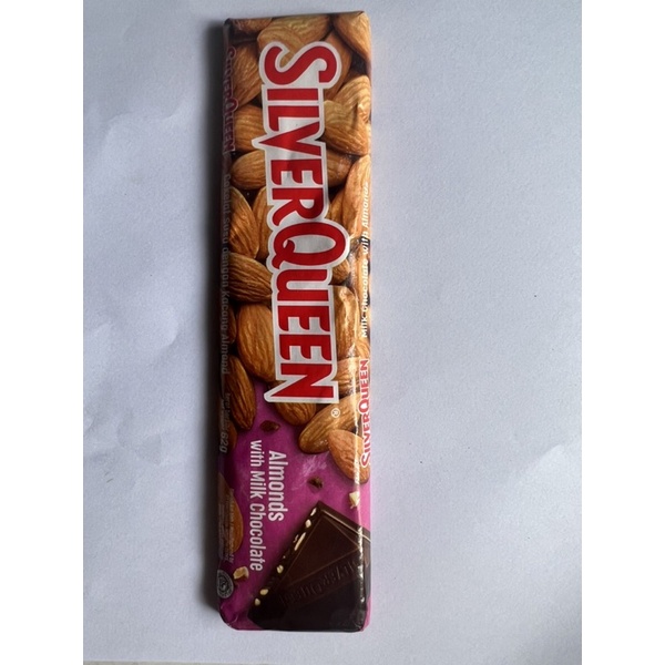 

silver queen almond with milk chocolate 62 gr