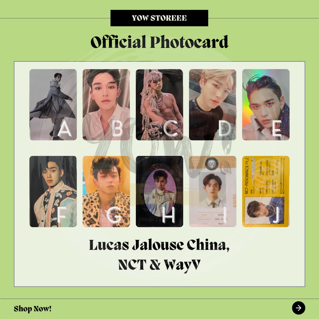 [NCT] Photocard Lucas & Clear Bookmark Back to School NCT - Jalouse China, NCT, WayV - Our Home, Emp