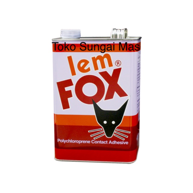 

Lem fox merah orange oren 2.5kg (1 gallon)