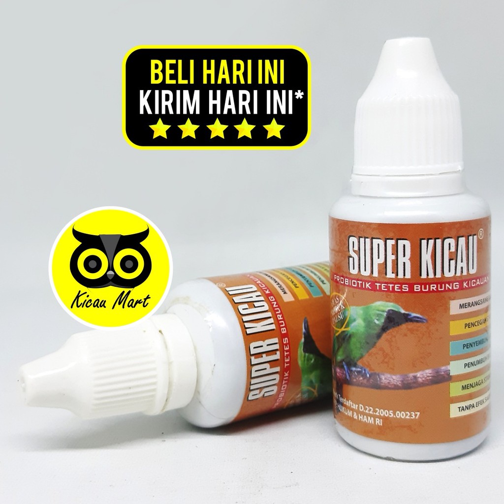 VITAMIN BURUNG PROBIOTIK TETES SUPER KICAU OBAT PENGGACOR PENAMBAH POWER MURAI KACER CUCAK VTNSKSK