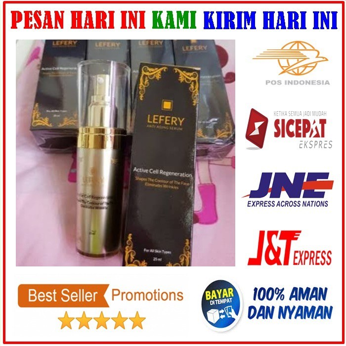 Lefery Anti Aging Serum Original Acr Penghilang Kerutan Di Wajah 100% Keliatan Lebih Muda