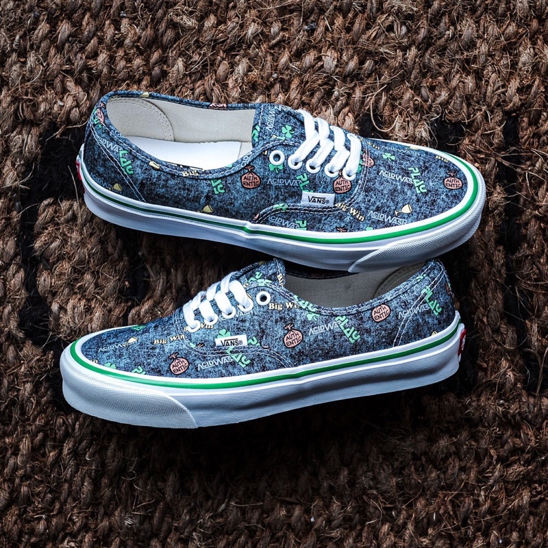 VANS AUTHENTIC VAULT OG LX X FERGUS PURCELL “ACIDWASH/PLAY” ORIGINAL 100%