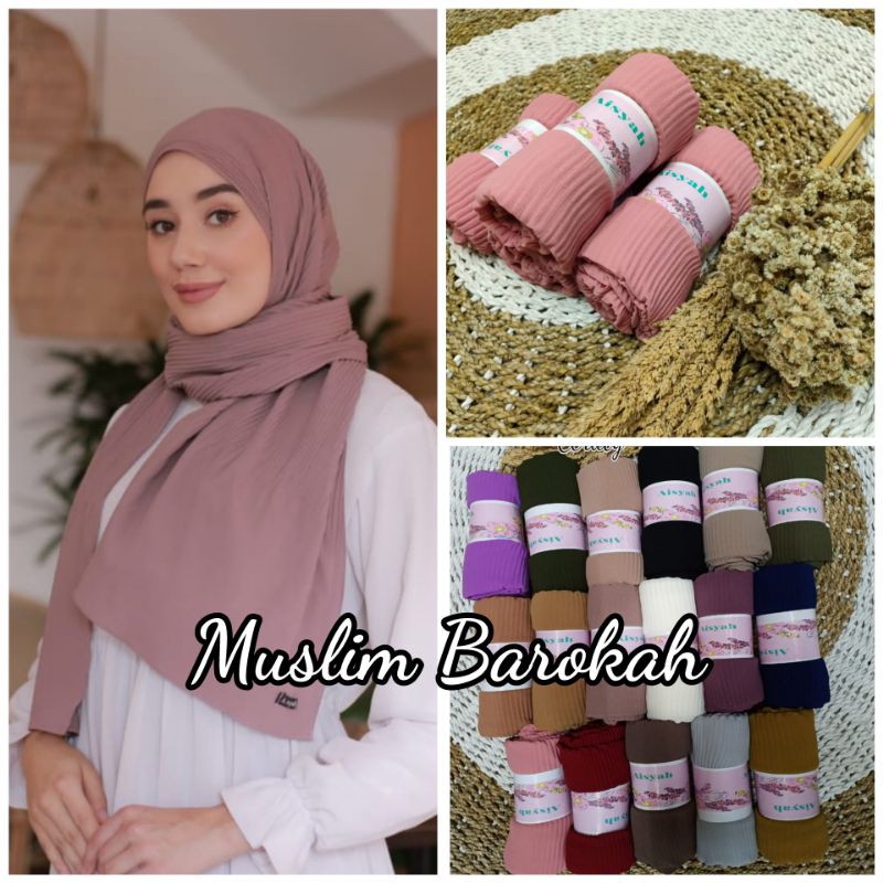 PASHMINA PLISKIT PLISKET PLEATED CERUTY BABYDOLL PREMIUM/ PASHMINA PLISKET LIDI CABANG/PLEATED SHAWL-RANDOM