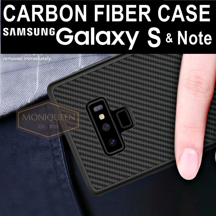 CARBON FIBER Softcase Samsung Galaxy S8 S9 S10 Plus Lite