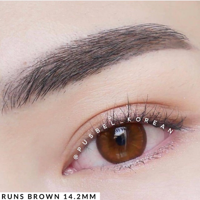 Pusbel runs brown softlens 14.2mm