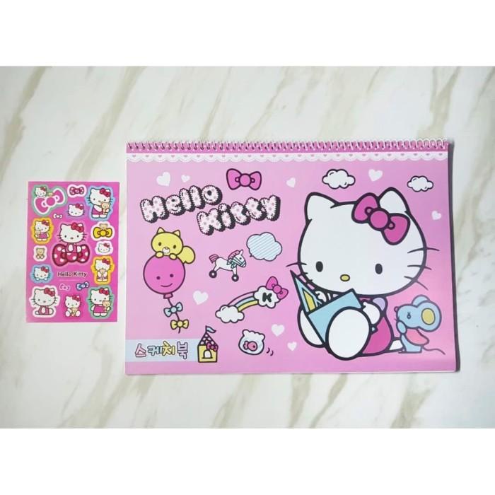

Lora | Buku Gambar Sketchbook Hello Kitty Plus Stiker