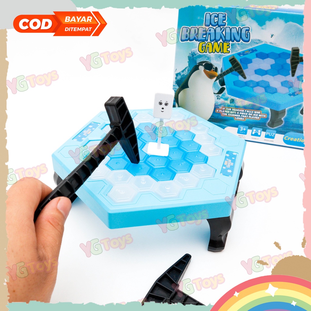 YGtoys Ice Breaking Game Mainan Anak Keluarga Penguin Trap Save Pinguin Mainan Korea Viral