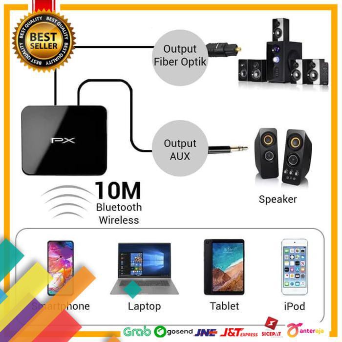 PROMO.. BLUETOOTH MUSIC RECEIVER PX BTR 1600 TOSLINK ..TERLARIS