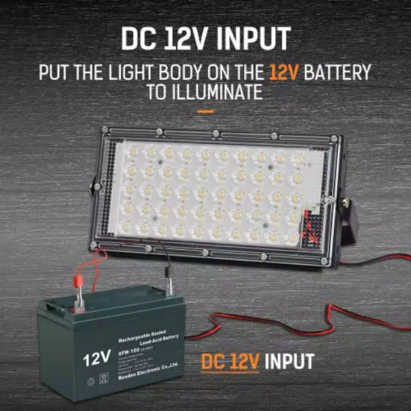 lampu sorot dc 12v