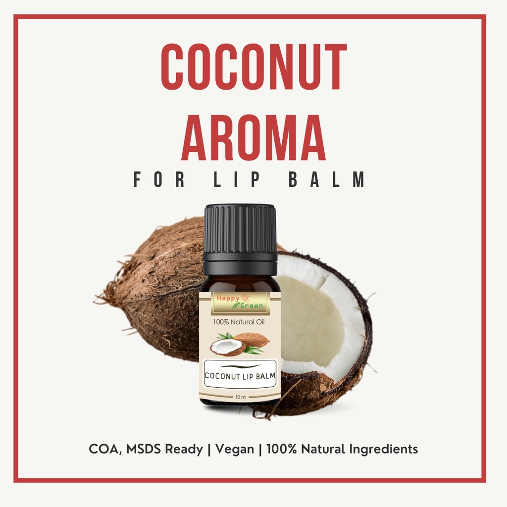 Happy Green Coconut Aroma For Lip Balm - Aroma Kelapa Untuk Lip Balm