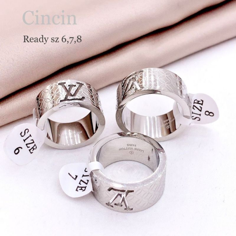 Cincin Titanium Asli Premium Quality Anti karat anti alergi Stainless steel ori Branded band C228