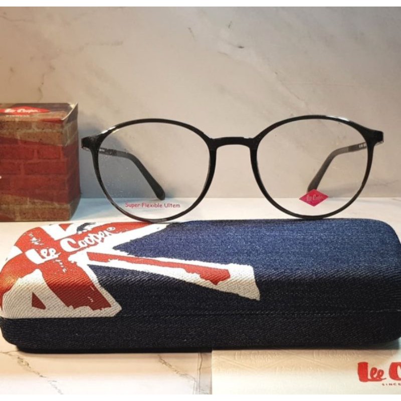 Kacamata Frame Pria Dan Wanita Original Lee Cooper FU1761-2/1M Super Flexible Ultem Round Stylis