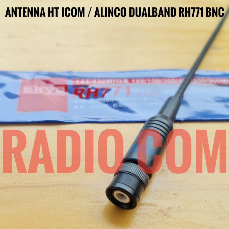 JUAL ANTENA HT ICOM V80 / RH 771 BNC MALE / ANTENA HT ICOM DUALBAND