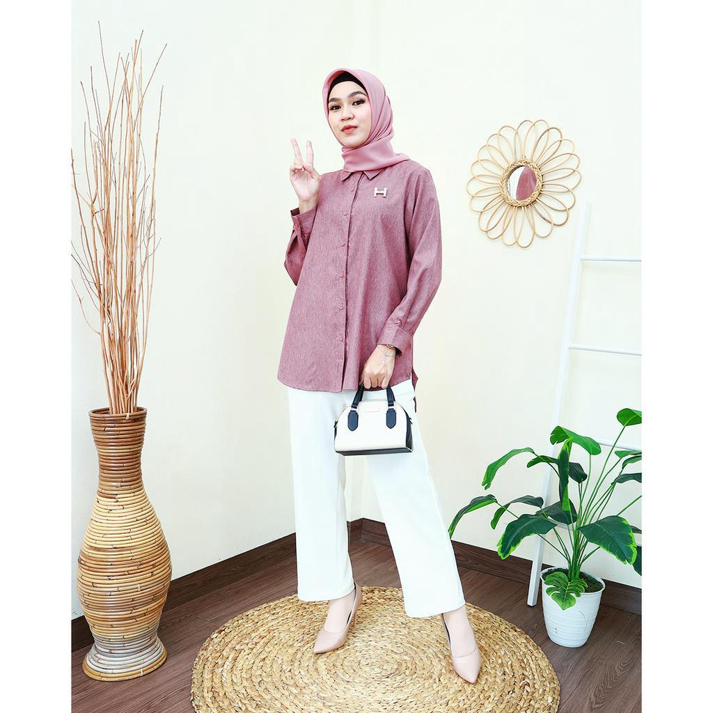 SISKA Shirt - Kemeja Kerja Wanita Terbaru by Hijab Mamah icis