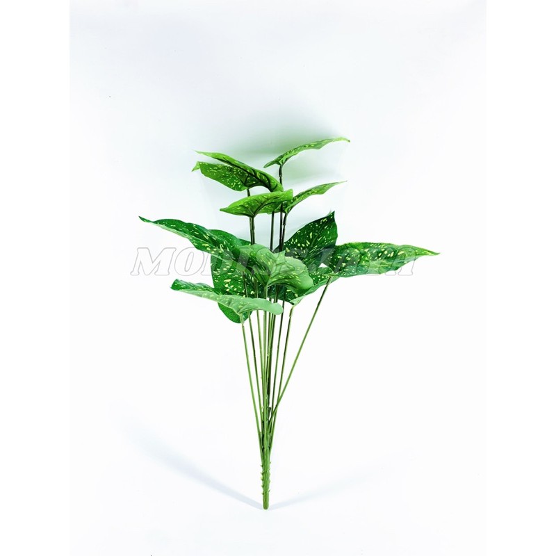 Daun Keladi Bintik Putih Besar/Bunga Plastik/Bunga palsu/Daun Hias