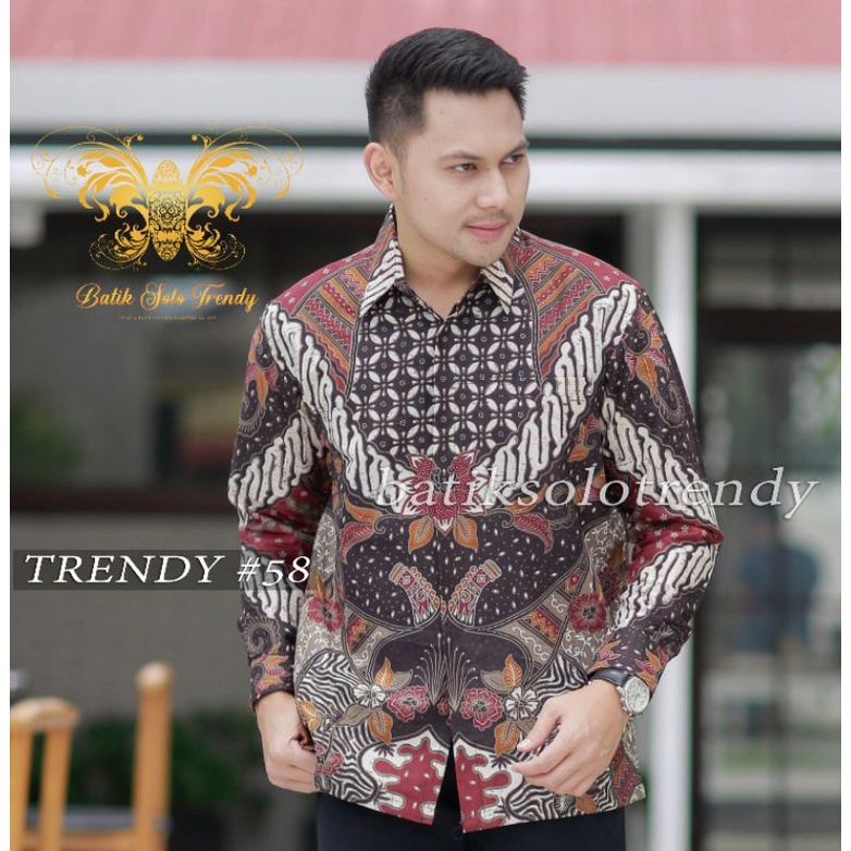 TRENDY 115 ( FULL FURING )KEMEJA/BAJU BATIK PRIA MURAH PANJANG