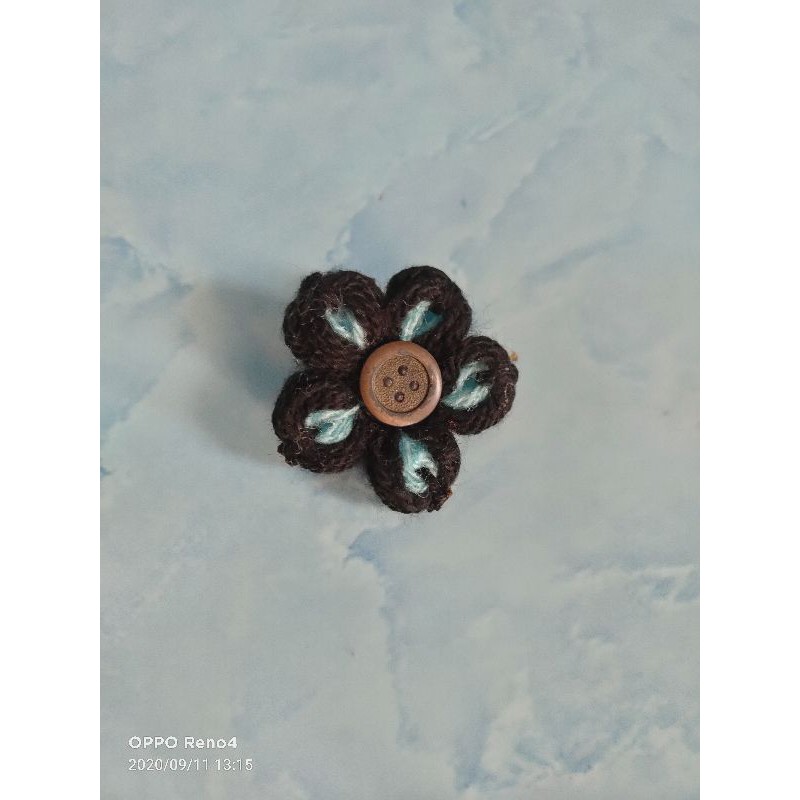 Bros bunga - hiasan hijab/kerudung