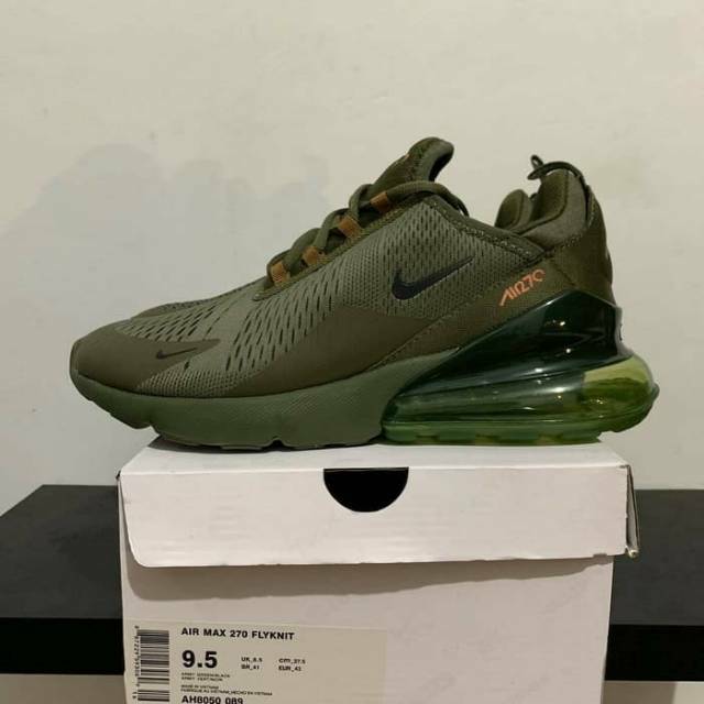 nike airmax 270 olive green