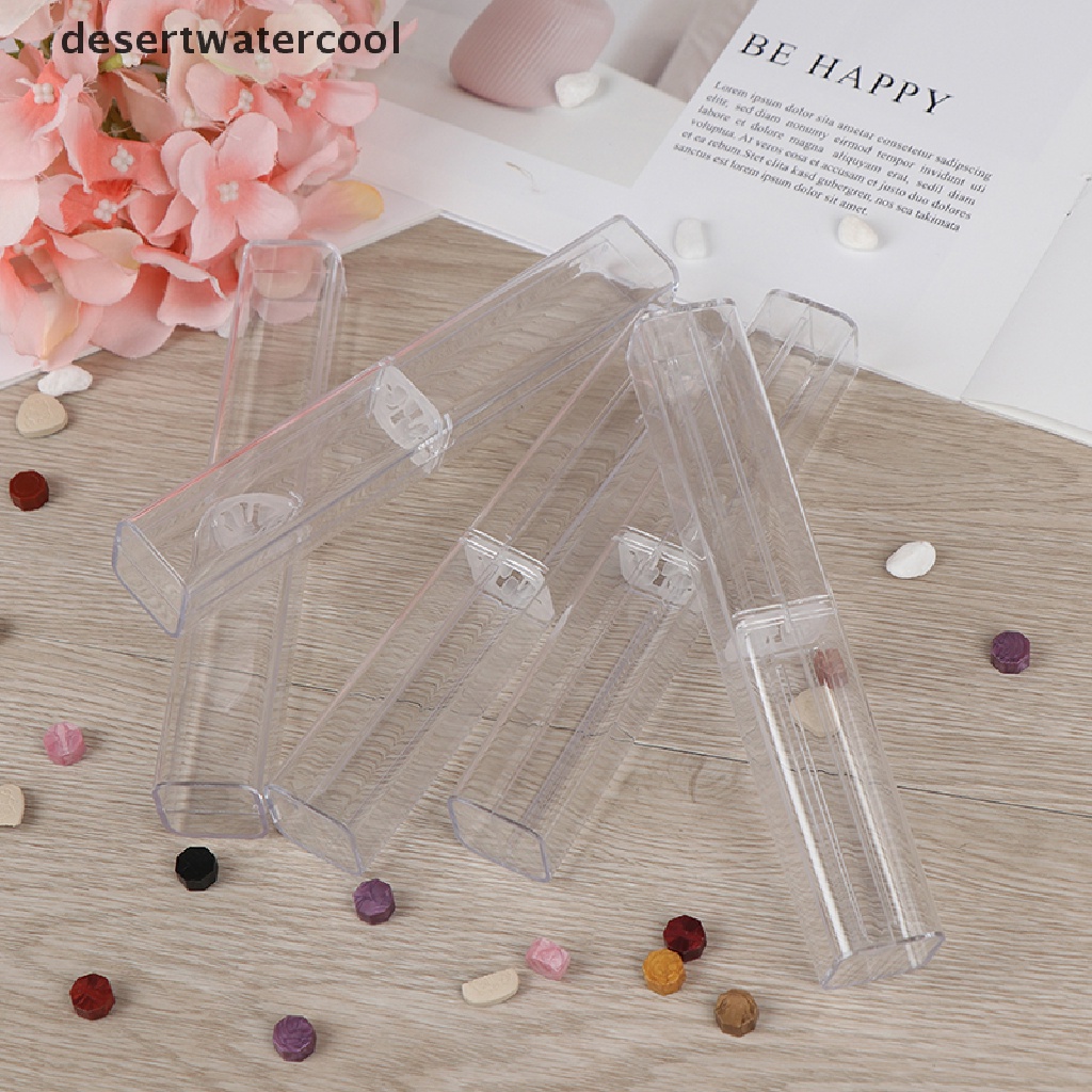 Deid 1pc Kotak holder pen Kristal Transparan Bahan Plastik Untuk Hadiah