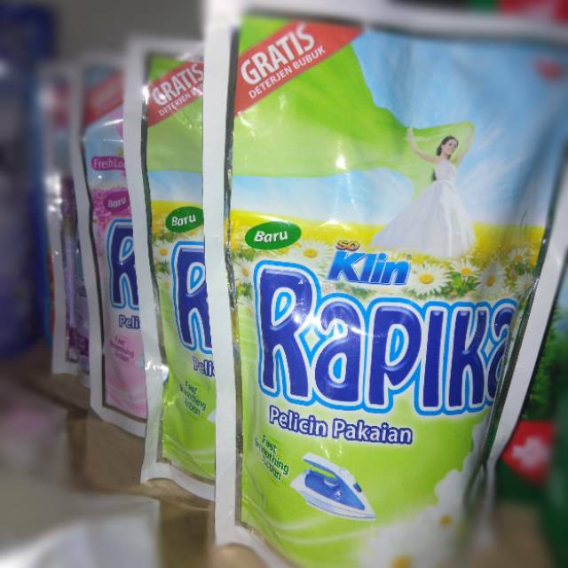 Rapika pelicin pakaian 250 dan 400 ml siap pakai