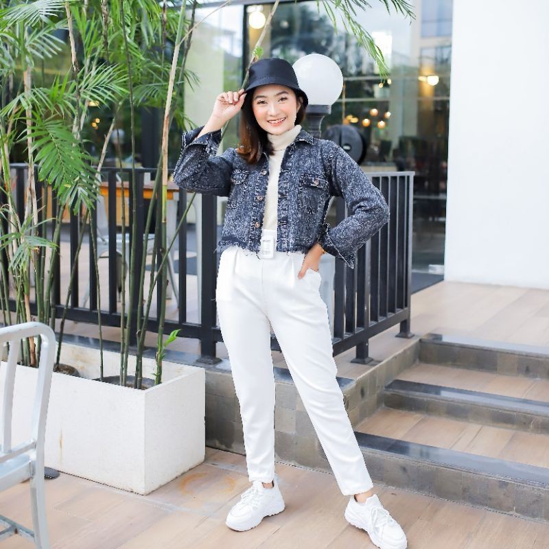 JULIZAR SETELAN BAJU WANITA JAKET CELANA JEANS STELAN OUTFIT