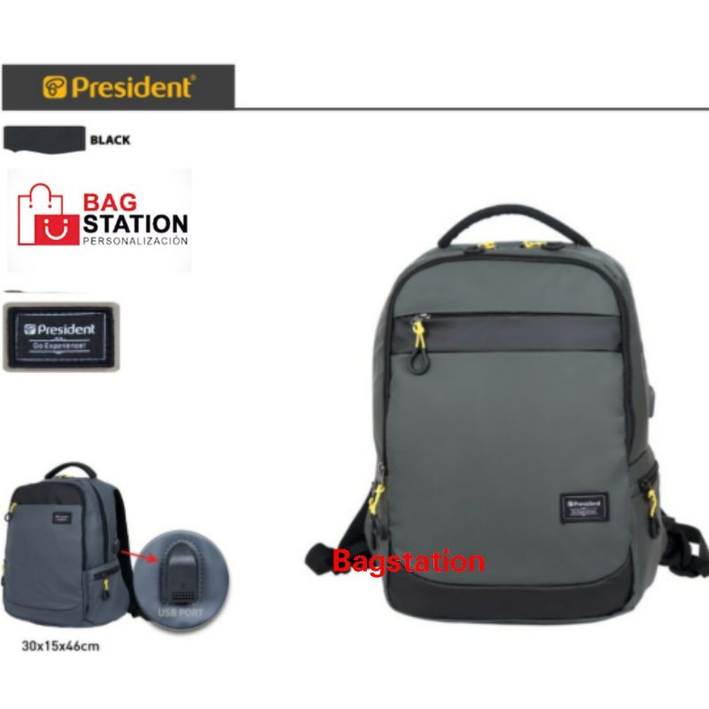 BACKPACK PRESIDENT ORIGINAL TAS RANSEL LAPTOP PRESIDENT TAS CASUAL TAS SEKOLAH TAS KERJA