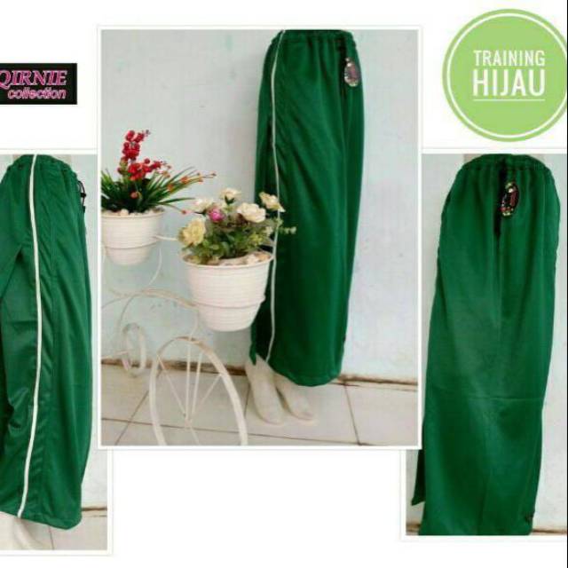 Rok Celana Olahraga El Qirnie Hijau Botol