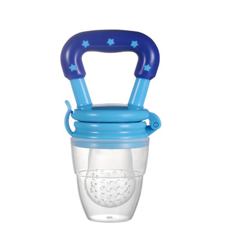 Banyak ukuran Empeng Buah Sayuran Bayi Lucu Dot Bayi  Baby Fruit  Food Feeder-Blue