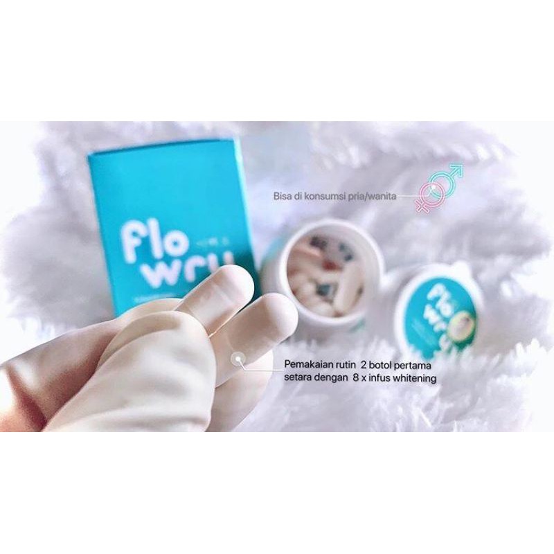 ASLI GLULAGEN 100%  FLOWRY WHITENING Capsule BPOM