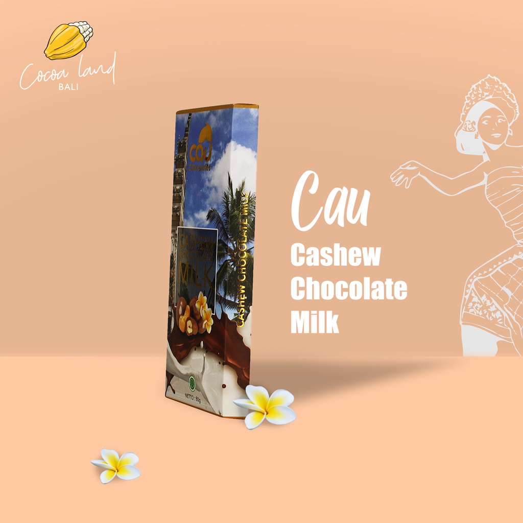 

CAU CHOCOLATES - Dark Milk Chocolate Cashew