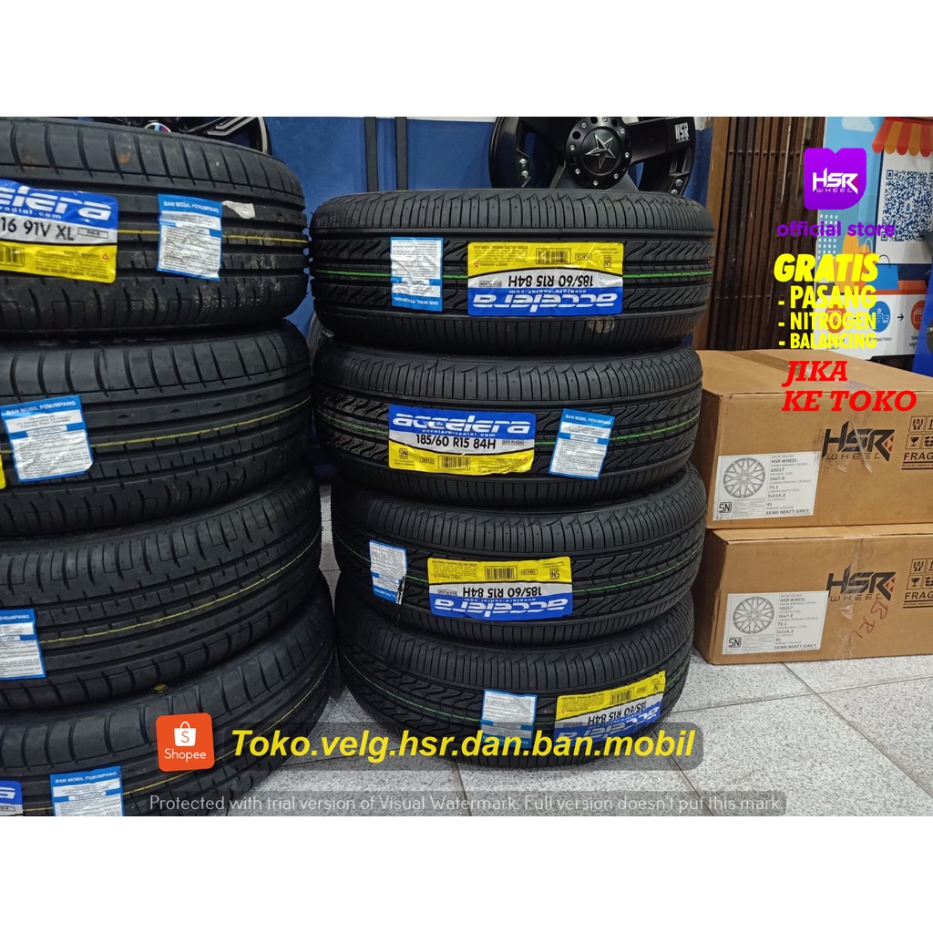 BAN MOBIL 185 60 R15 BAN TUBLES RING 15 ACCELERA 185 60 R15 ECOPLUSH BAN MOBIL MURAH AWET