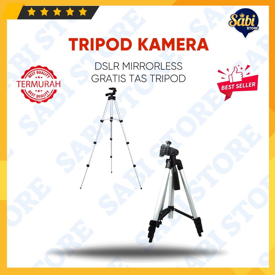 PROFESIONAL TRIPOD KAMERA DSLR MIRRORLESS / DUDUKAN KAMERA