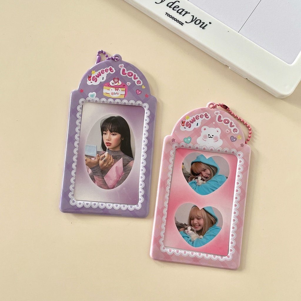 Ins Holder Kartu Polaroid Aidou Motif Beruang Lucu