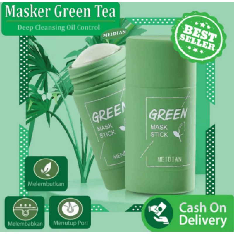 GREEN MASKER STIK GREEN TEA PENGHILANG KOMEDO GREEN MASK STICK ORI MEIDIAN