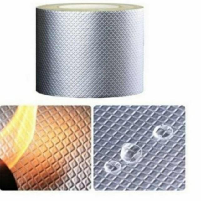 

♚ Lakban Alumunium Foil Super Kuat Anti Bocor Tahan Panas Tape Anti Air - 10 Cm x 5 Meter, MEL-V ♝