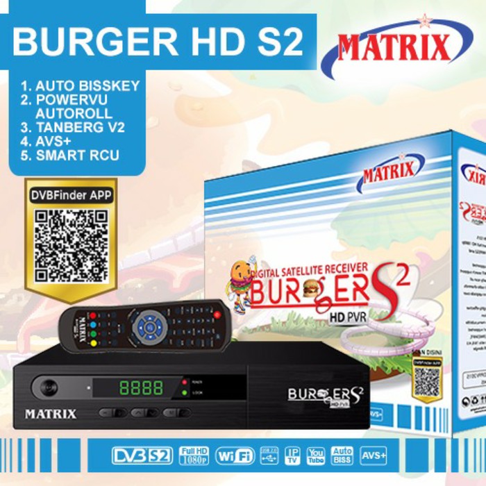 RECEIVER MATRIX BURGER HD S2