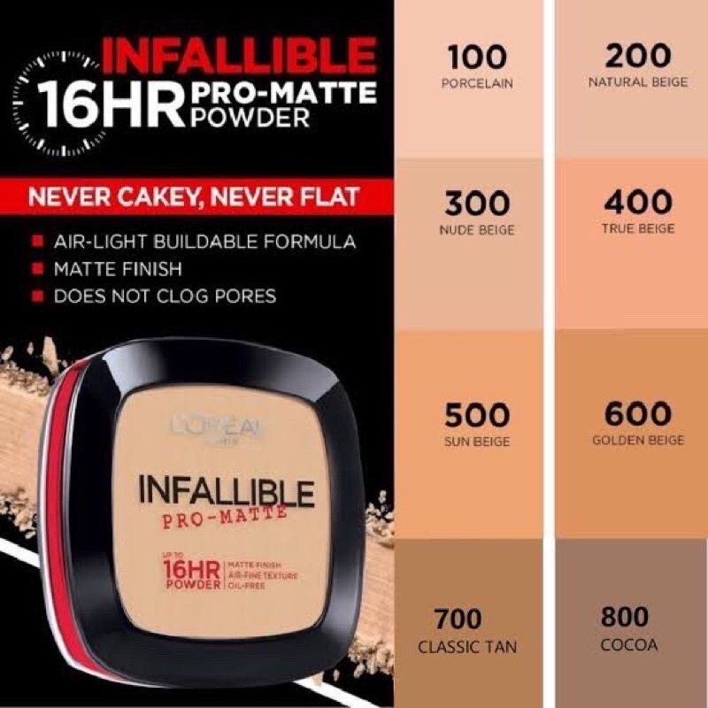 Bedak padat loreal paris infalible