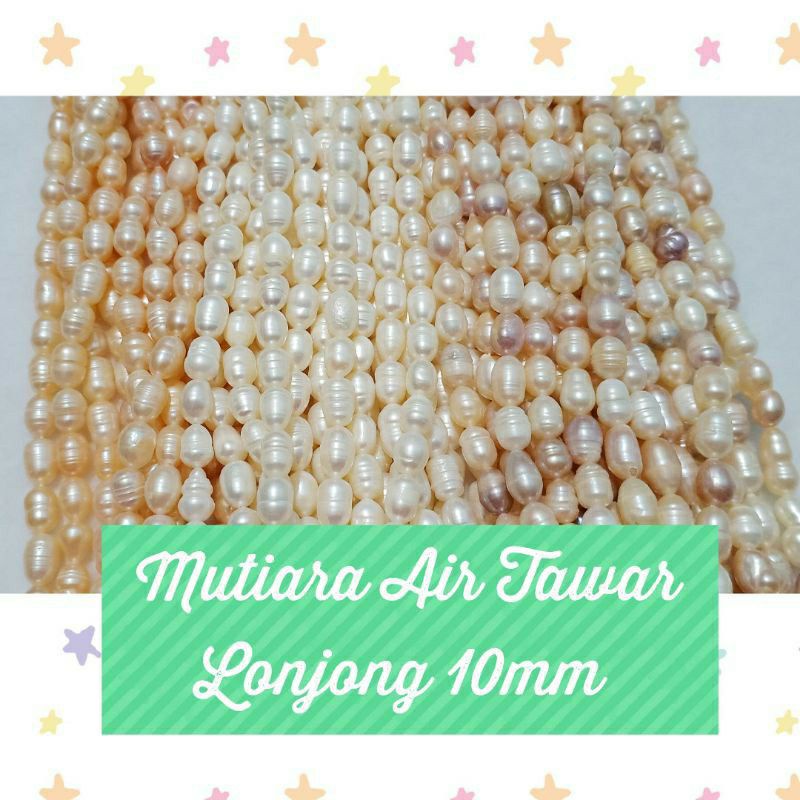 COD✅ Bahan Craft Mutiara Air Tawar Bulat Dan Lonjong