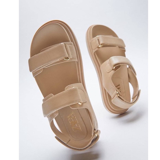 [7.7 Boombastis Sale⚡] - SANDAL WANITA ZS367 FLAT FLATFORM SANDALS PREMIUM IMPORT