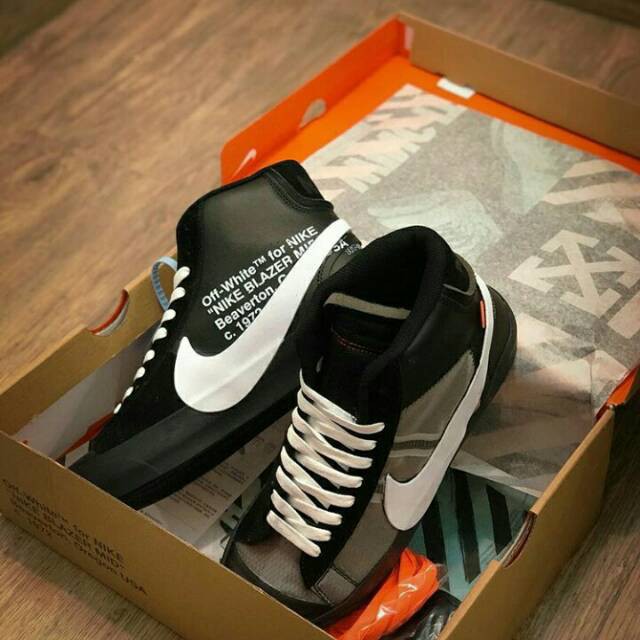 nike blazer white orange