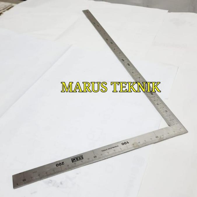 

Penggaris Siku Meter Stainless Steel 25x50cm metric/inch OPT