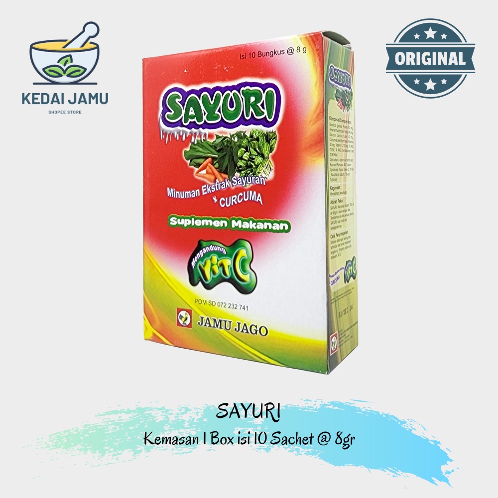

Sayuri Minuman Ekstrak Sayuran Plus Curcuma Cap JAGO