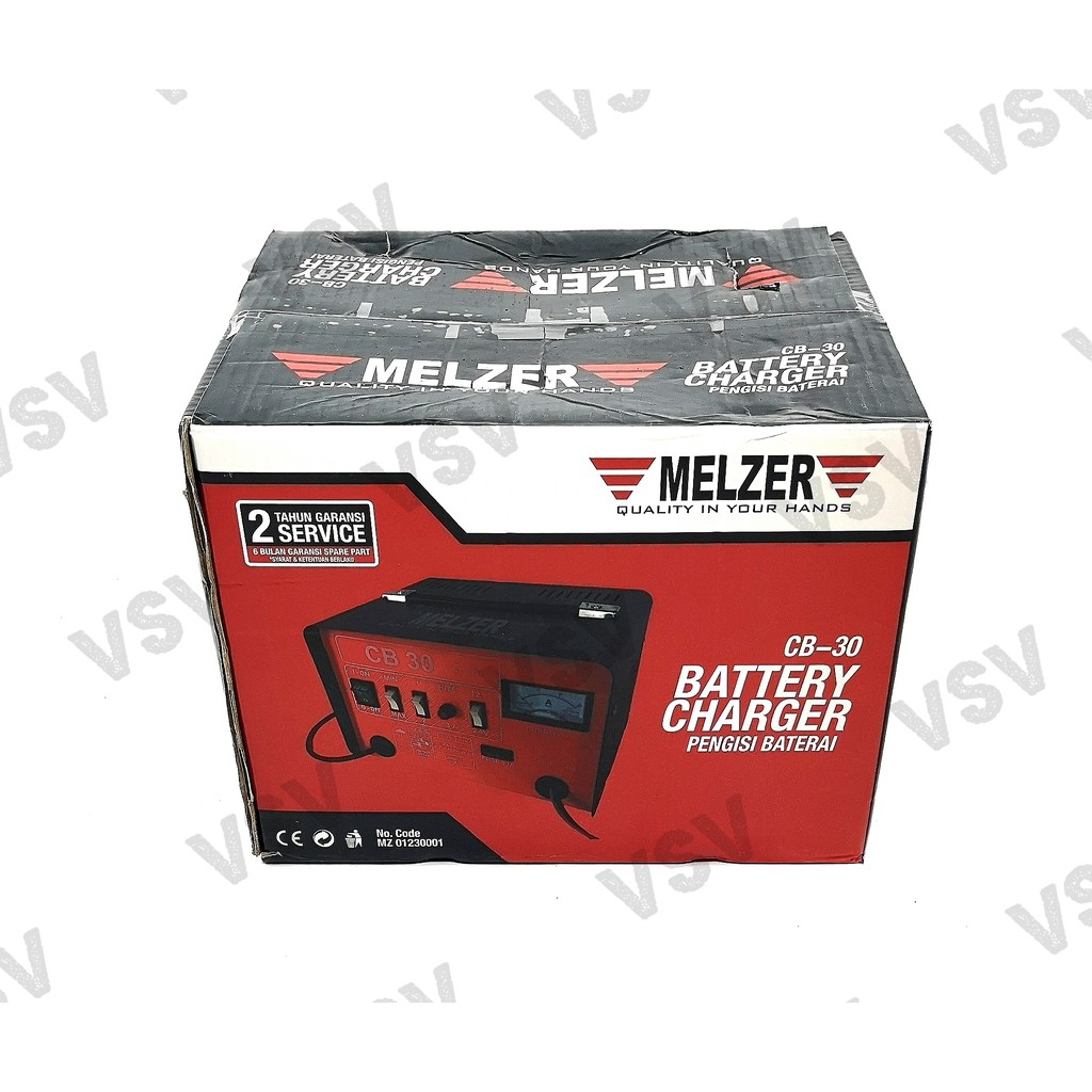 Melzer Battery Charger CB-30 Cas Aki Mobil Charger Aki Pengisi baterai