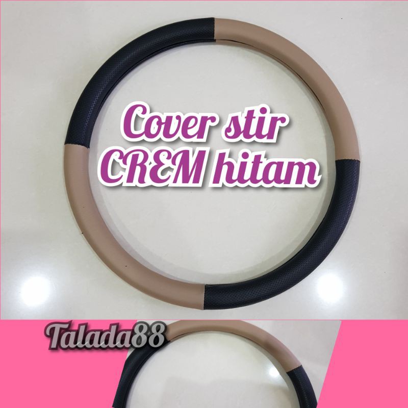 Cover stir semi kulit hitam crem merah orange biru abu pink kuning putih