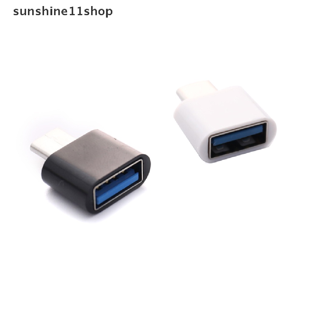 (SHO) Adapter OTG USB Female Ke Tipe-C Male Untuk Smartphone Android