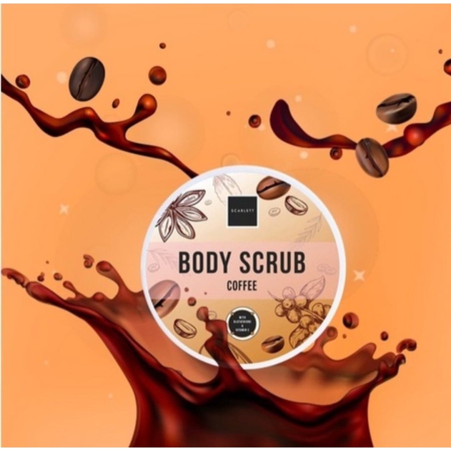 SCARLETT - Body scrub perawatan kulit tubuh exfoliating mandi sabun ok