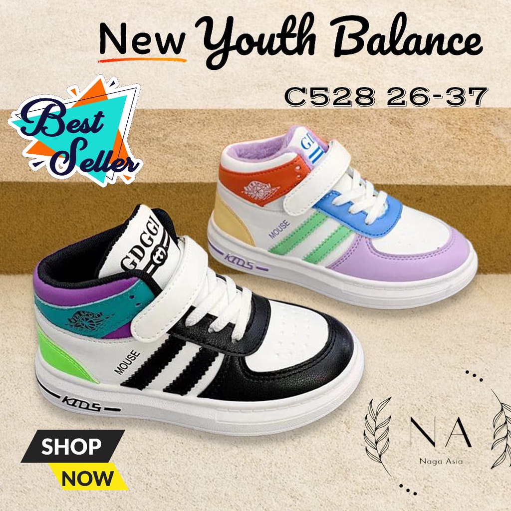 sepatu  sneaker anak ImportYouth Balance C528 Size 26 - 37