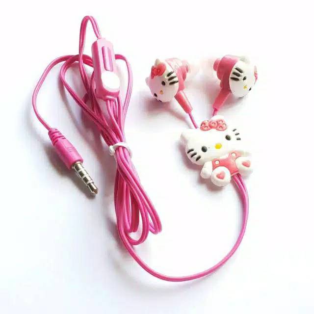 HEADSET KARAKTER DORAEMON HELLO KITTY